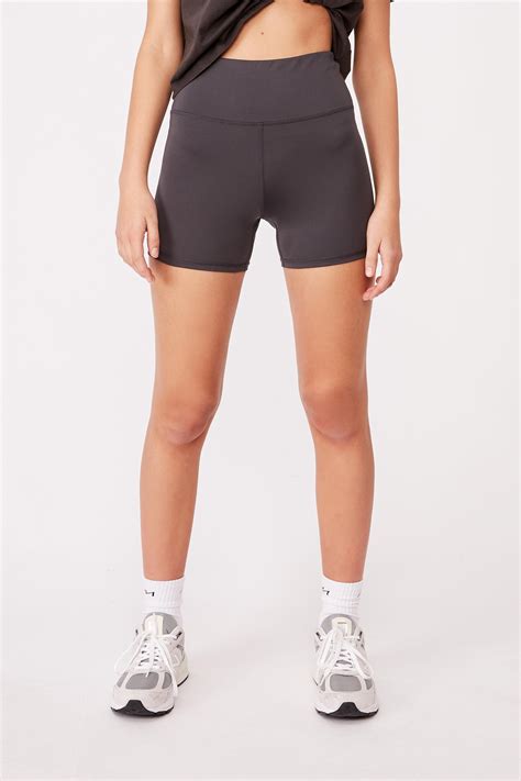 high waist padded bike shorts